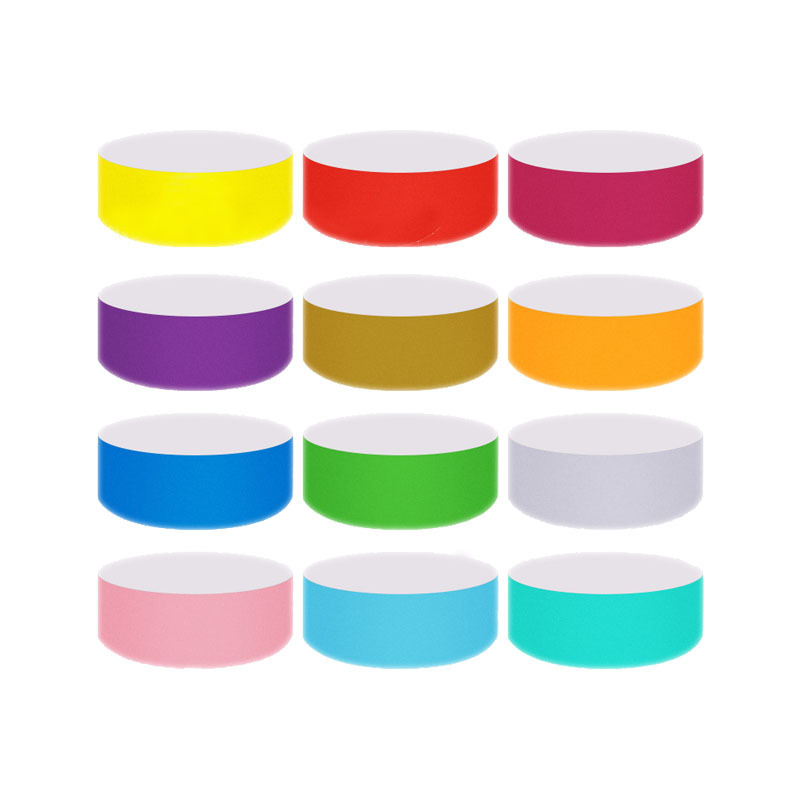 in stock Disposable Bracelet Children's Amusement Park Color Identification Bracelet Outdoor Waterproof Disposable Wrist Strap