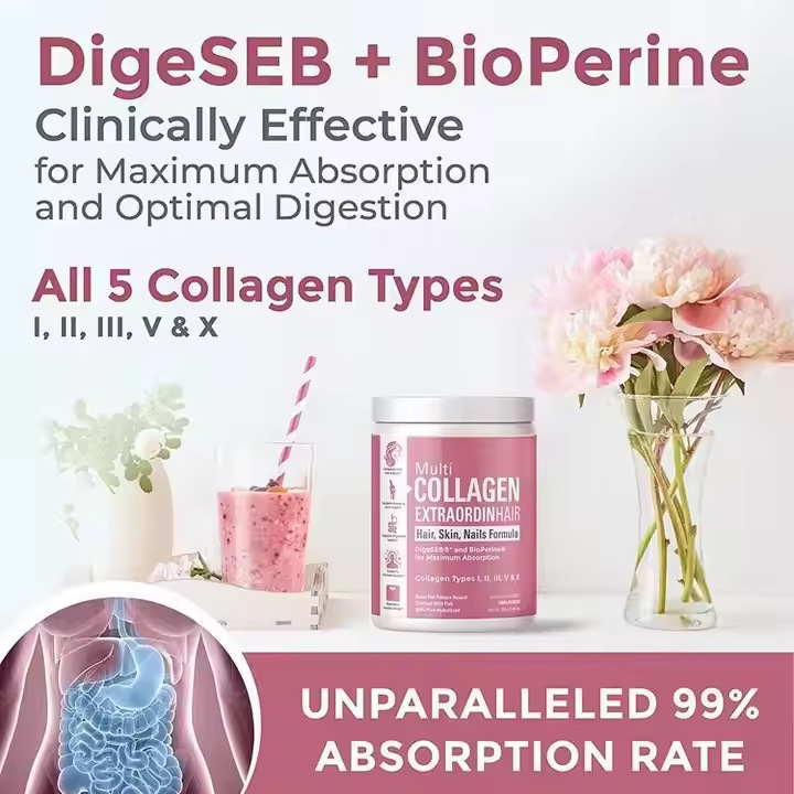 Pure Marine Collagen Peptide Powder, Natural Collagen, Amazon Tk Independent Site Hot Sale, in Stock Wholesale