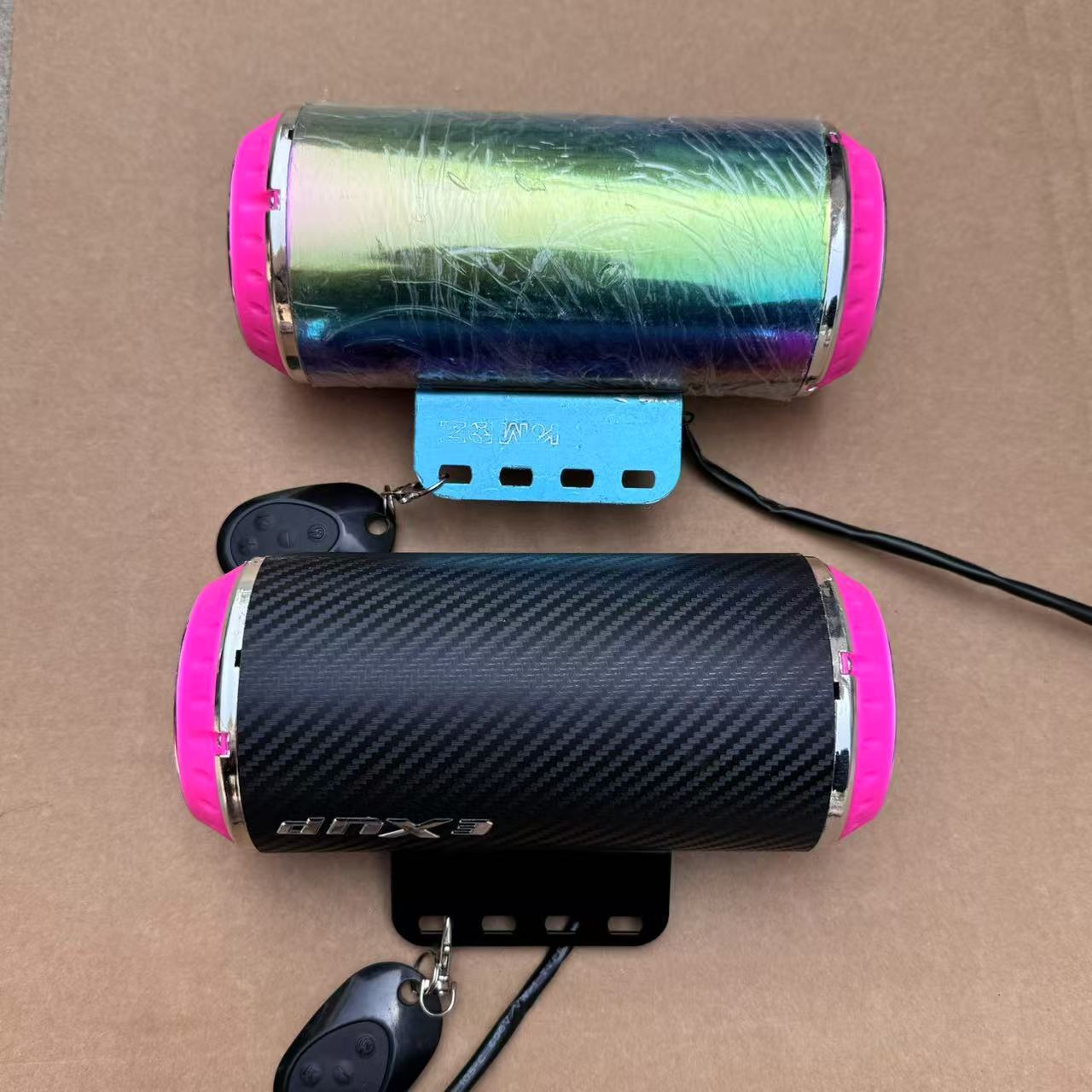 Electric Vehicle Motorcycle 72V Subwoofer Exhaust Pipe Bluetooth Audio 12-80 Volt Two-In-One Large Volume Car