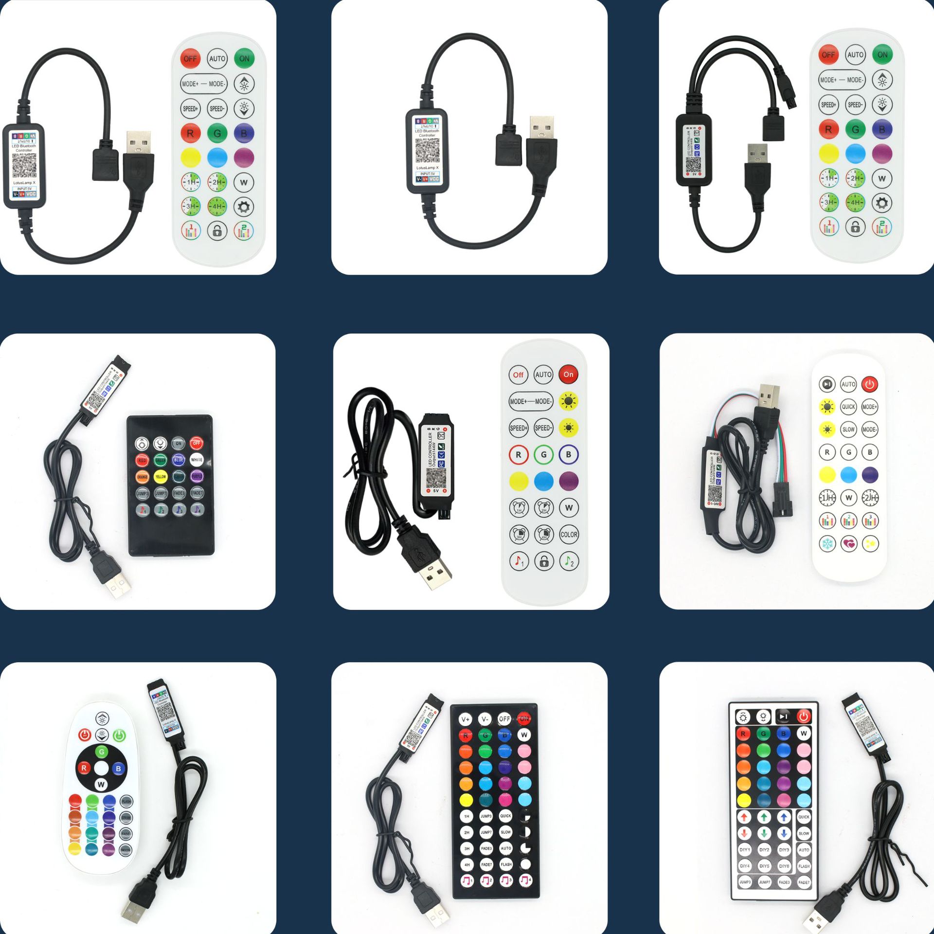 led smart remote control 5 volt rgb infrared bluetooth app controller rgb light with wireless infrared dimmer