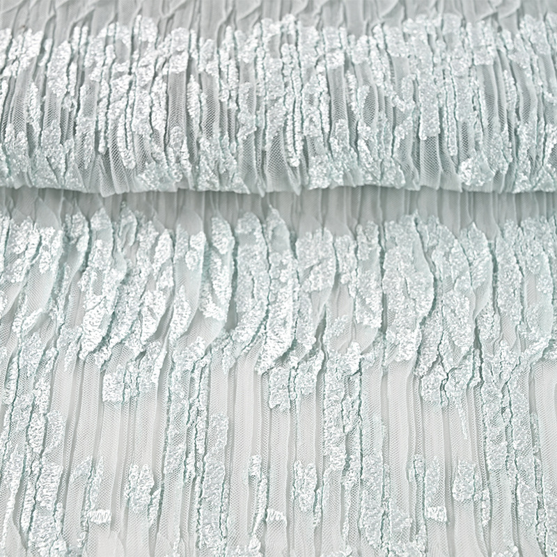 Clothing Fabric Pleating Processing Handbags and Bags Pleated Fabric Pushing Wave Leather Embossed Fabric Pleating Manufacturer