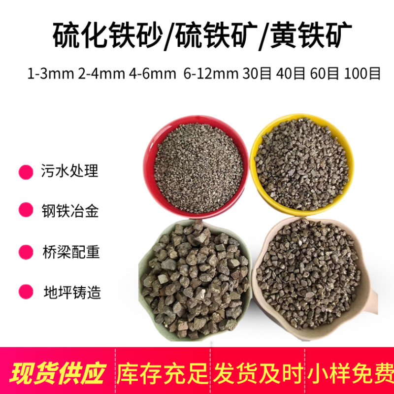 Оптовая продажа износостойкого пиритового песка для пескоструйной обработки, удаления ржавчины и очистки воды из завода серного железа