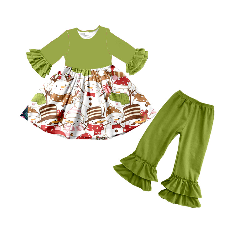 High-Quality Foreign Trade Children's Clothing Printed Children's Cute Creative Customized Autumn Suit