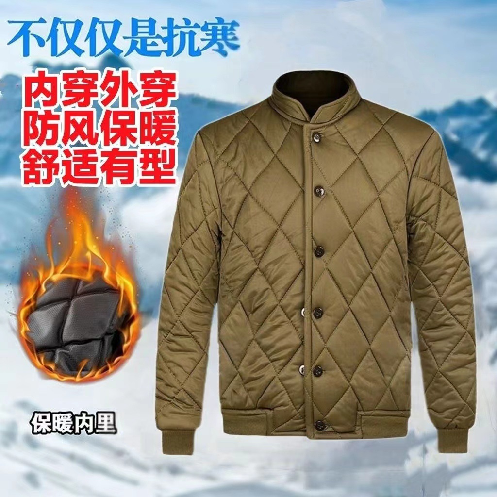 Civil Affairs Disaster Relief Cotton-padded Warm Thickened Cold Region Cotton-padded Clothes Cold-proof Cotton-padded Clothes fleece-lined Labor Protection Cotton-padded Jacket Cotton-padded Pants suit
