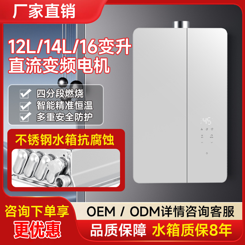 Прямые продажи от производителя, газовый водонагреватель для дома, бесшумный, постоянная температура 16 литров, природный газ, сильный вытяжной вентилятор, национальный стандарт