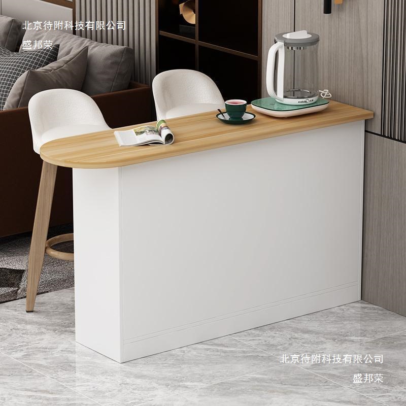 Home Light Luxury Guest Restaurant Wall-Mounted Entrance Partition Cabinet Kitchen Multi-Functional Storage Rack Nordic Small Apartment Bar Table