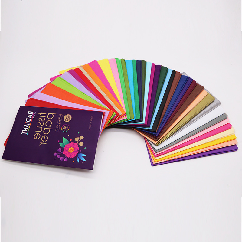 Color Copy paper 60 colors optional tissue paper pear paper handmade folding packing paper tissue paper