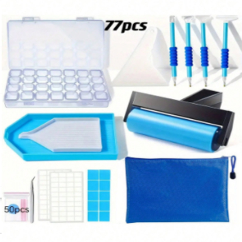 Diamond Painting Tools DIY Cross-Border Round Diamond Quick Sticking Diamond Dotting Set Elbow Storage Tool Diamond Pen