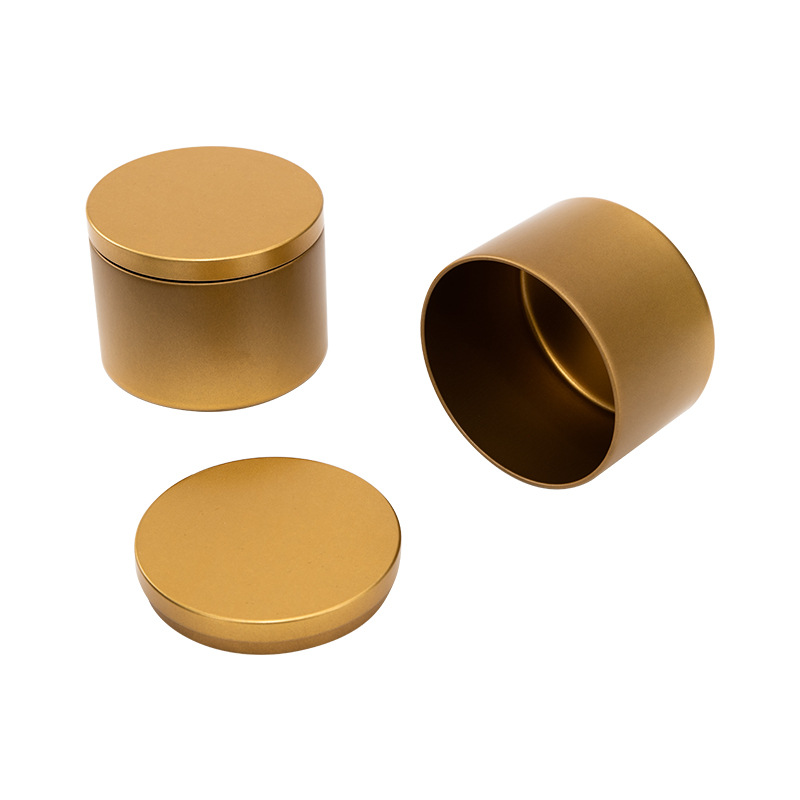 Source Tinplate Aromatic Candle Jar 8oz Solid Aroma Iron Jar Metal Round Jar Anti-rust Sealed Candle Open