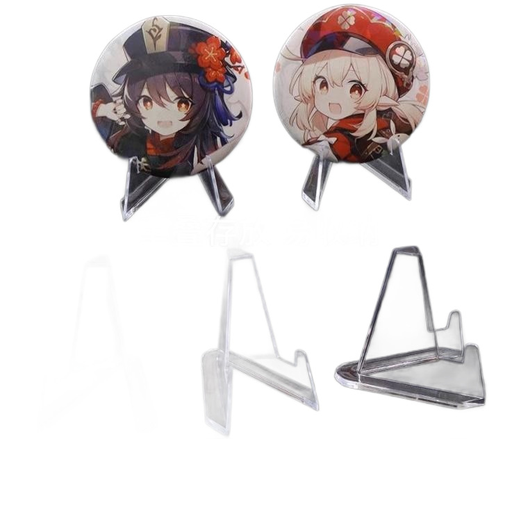 Transparent Coin Display Stand Commemorative Coin Mini Stand Bar Display Stand Small Card Badge Display Stand Desktop Ornaments