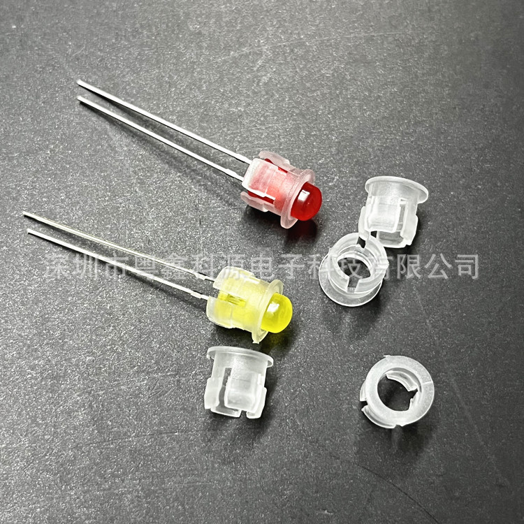 5mm flat buckle panel led lamp holder 5mm led card board set pc Board 5mm nylon lamp set lamp holder 5mm led flat buckle