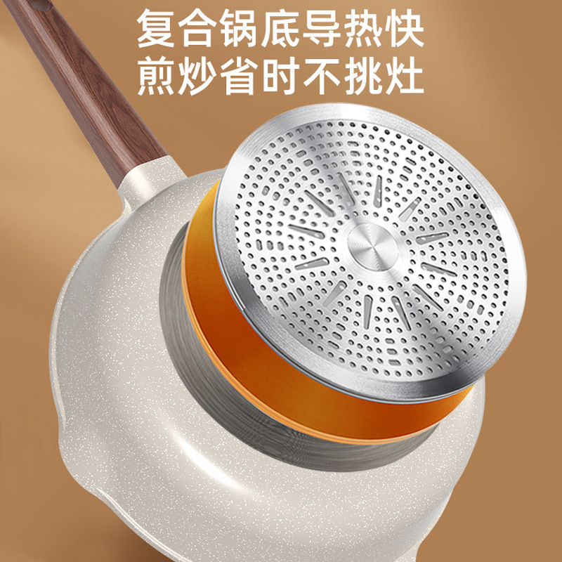 Non-Stick Frying Pan for Home Use, Steak Frying Pan, Egg Frying Tool, Pancake Frying, Suitable for Induction Cookers and Gas Stoves