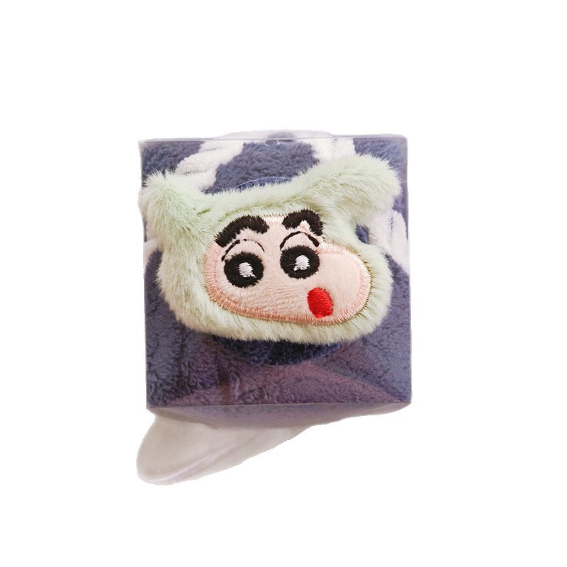 Crayon Shin-Chan Doll Towel Souvenir Gift Matchinging Gift Kidsren's Hanging Towel Coral Velvet Absorbent Square Towel