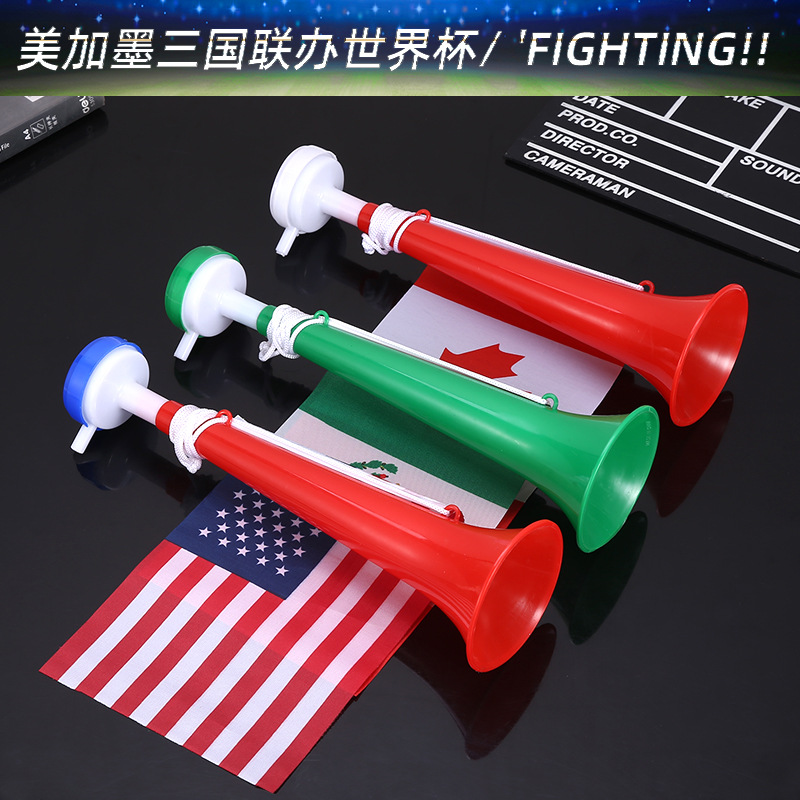 World Cup fan atmosphere cheer cheer horn games competition refueling props plastic toys wholesale