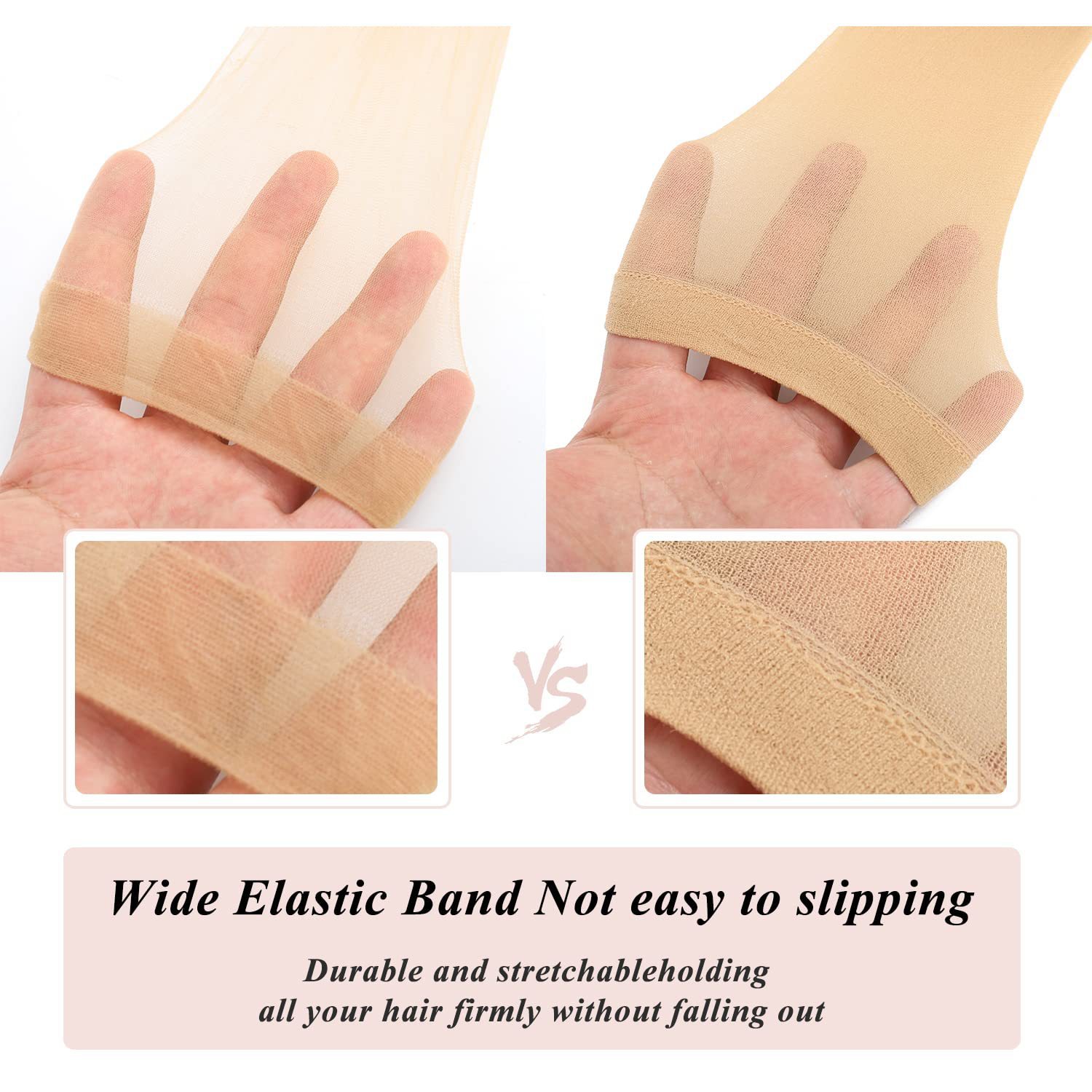 Cross-Border Spot Wig Hair Net Invisible Hd Wig High Elastic Transparent Breathable Non-Stuffy Wig Net Cap