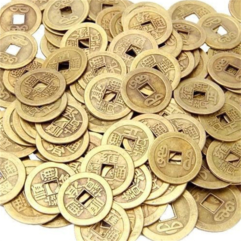 Imitation brass Chinese copper alloy large copper coins zinc alloy retro five emperor money manufacturers copper wholesale generation