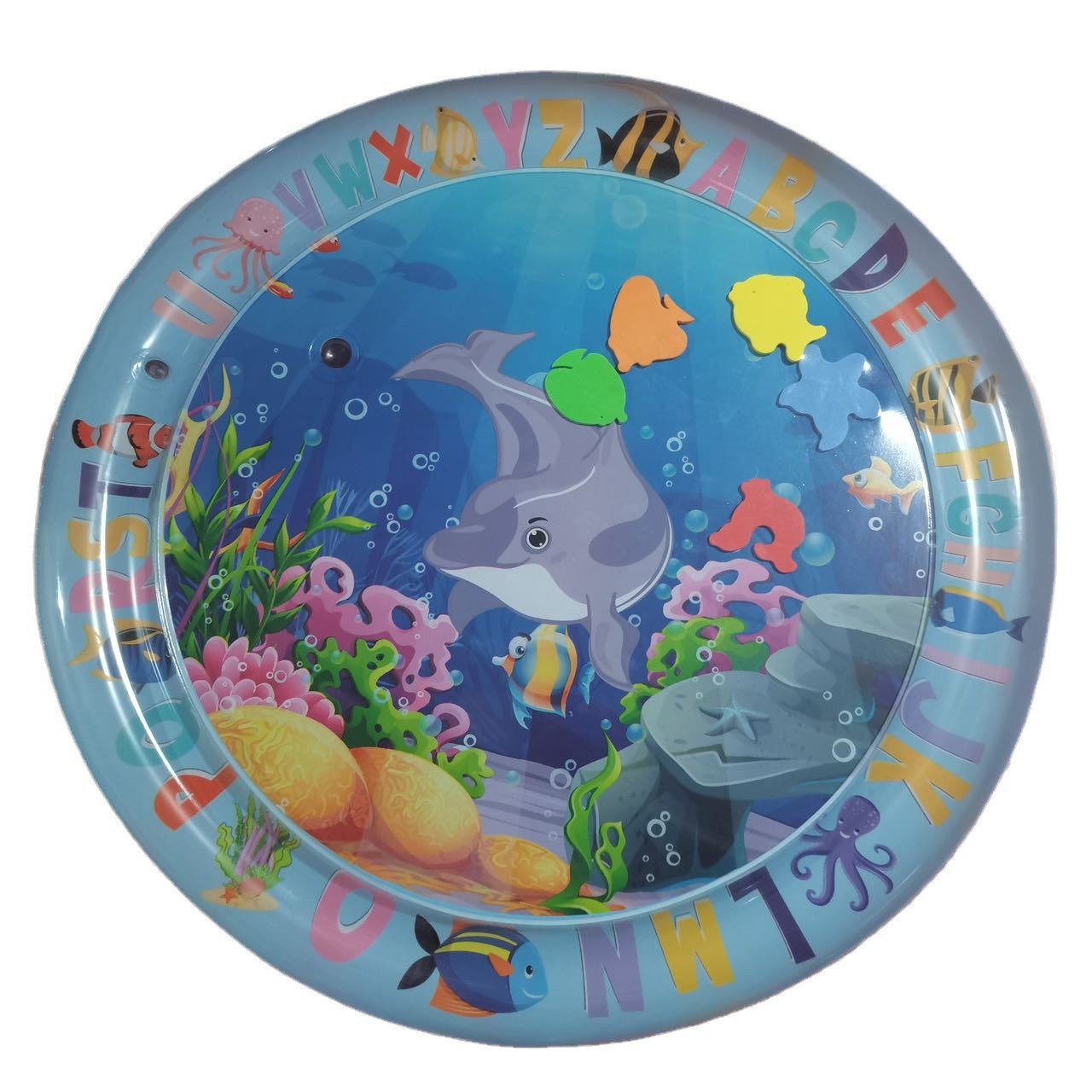 Cross-Border Inflatable Baby Water Play Pet Pat Mat Animal Alphabet Inflatable Toy Foreign Trade Baby Toy