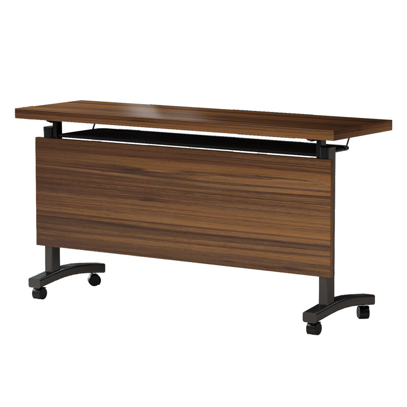 Office Folding Conference Table Combination Double Desk Education and Training Duplication Table Mobile Spliceable Long Table