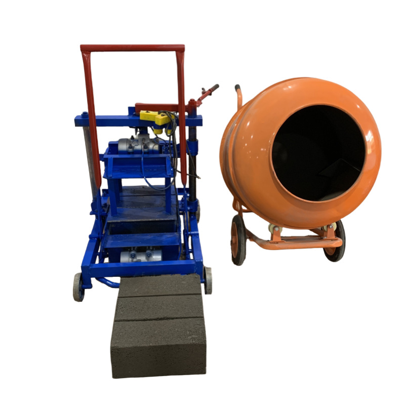 Manual Cement Brick Machine, Semi-Automatic Small Hydraulic Brick Machine, Mobile Large Household Soil Brick Machine, Clay Brick Machine