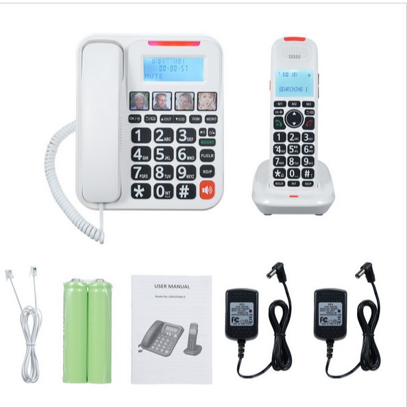 D2015 Cordless Telephone Mother Machine Business Office Home Handheld Telephone Digital Cordless Telephone Low Radiation