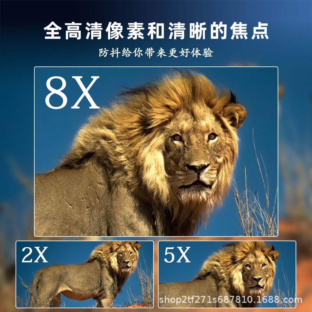 Cross-border explosions head-mounted 3D naked-eye HD night vision 4K dual-screen binoculars can independently adjust left and right eye vision