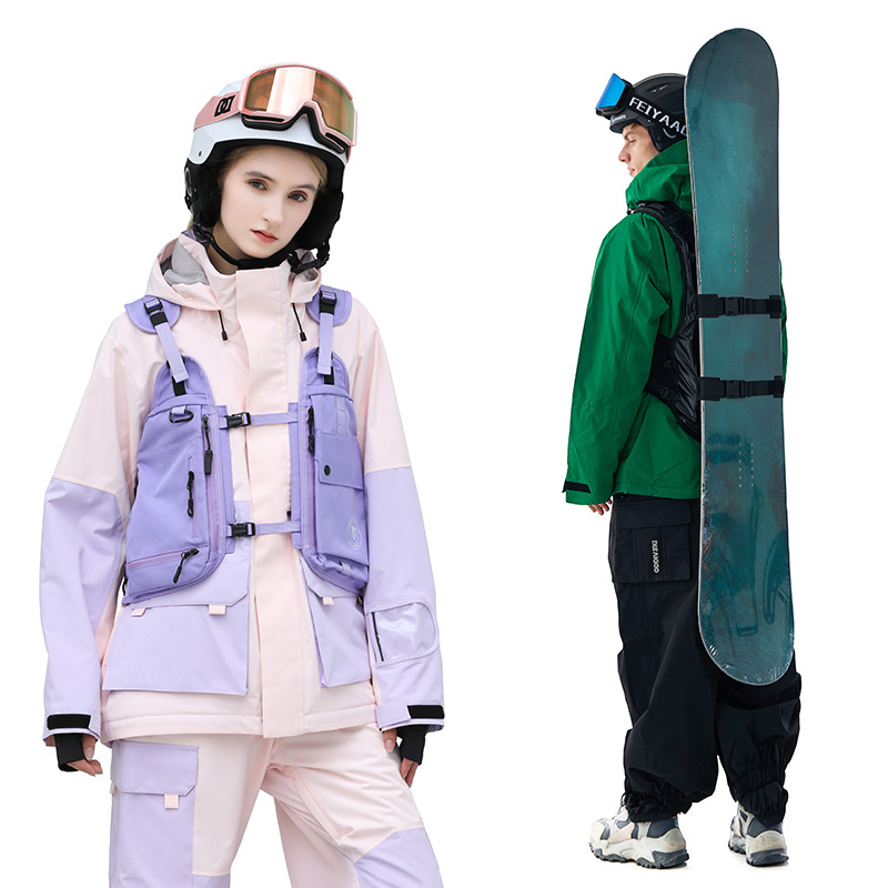 Рюкзак-жилет для сноуборда Sanxdi тактический многофункциональный с защитой спины водонепроницаемый для мужчин и женщин