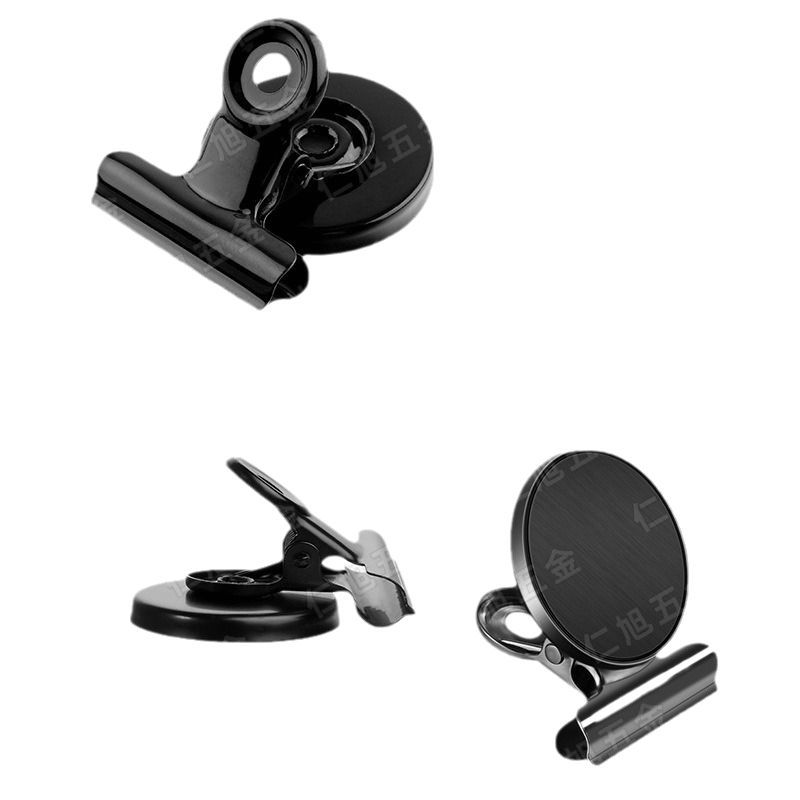 Cross-Border Magnetic Clip File Bill Clip Colorful Refrigerator Magnetic Clip 30mm Metal Magnet Clip Super Strong Magnetic Clip