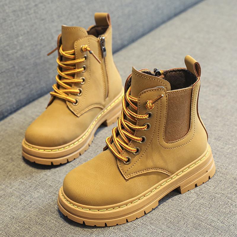High-top Martin boots workwear boots Knight boots boys and girls shoes medium and large children's boots four seasons wholesale good quality AJ fashion shoes