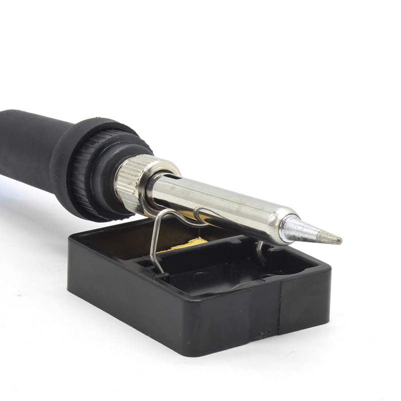 Electric soldering iron matching small bakelite soldering iron rack mini temperature resistant 600 degree soldering iron rack with soldering iron cleaning cotton