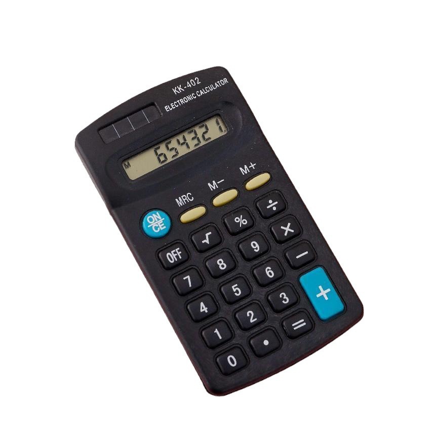 Mini Portable Calculator 402 Student Calculator 8-Bit Electronic Computer Portable Multi-Function