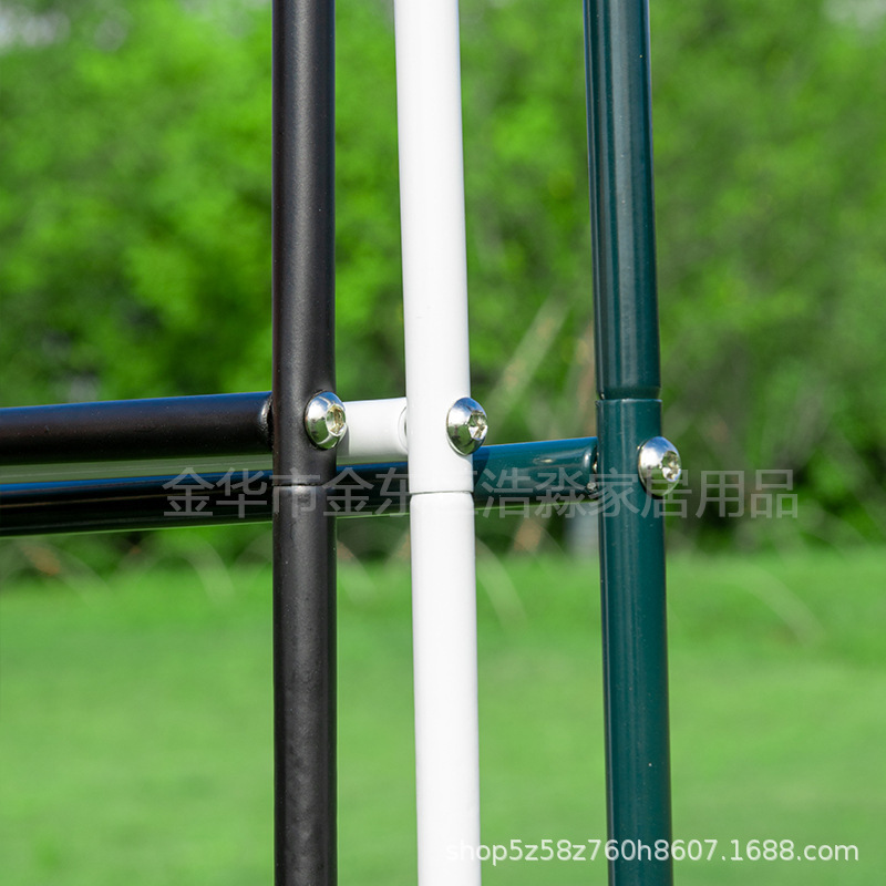 Dark Green Grape Rack Iron Rose Arch Flower Rack Climbing Rack Climbing Plant Flower Support Rod Base Outdoor