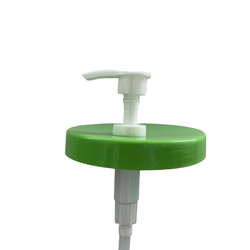 Large White Can Pump Head Body Lotion 550g Special 89/400 Shower Gel Round Medium Hole Green Cap Mouth Cap Press Pump Head