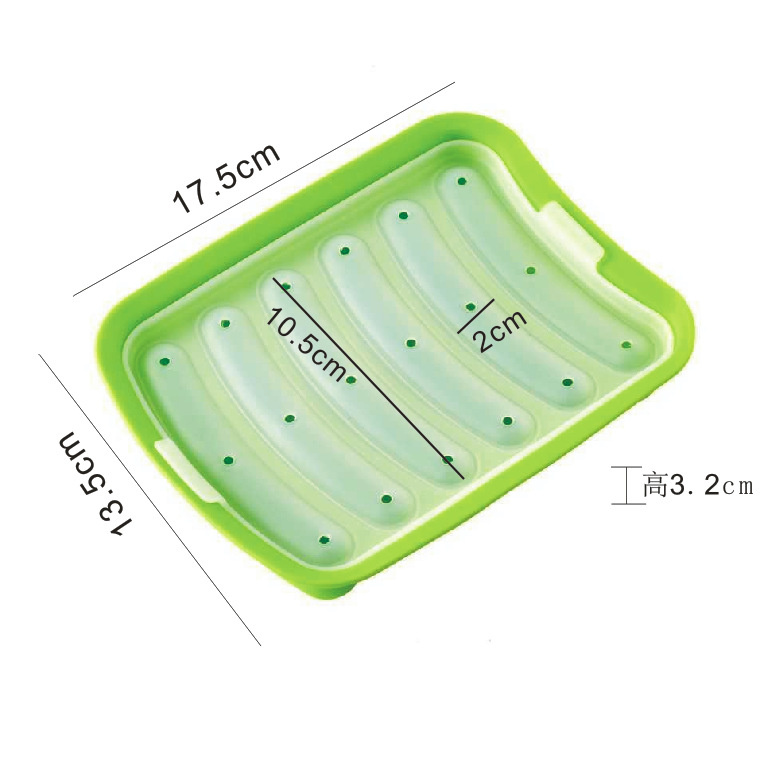 Food Grade Silicone Sausage Mold Baby's Homemade Children's Steamed Sausage Baby's Household Food Supplemental Abrasives Ham Sausage