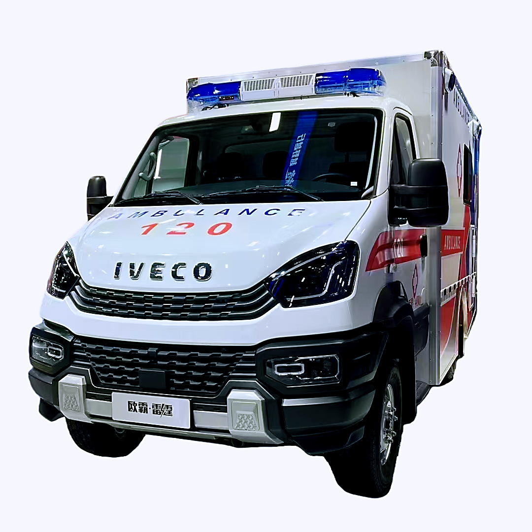 Export Iveco Cabin Negative Pressure Ambulance 120 Emergency Medical Vehicle Modified Factory Customized Four-Wheel Vehicle