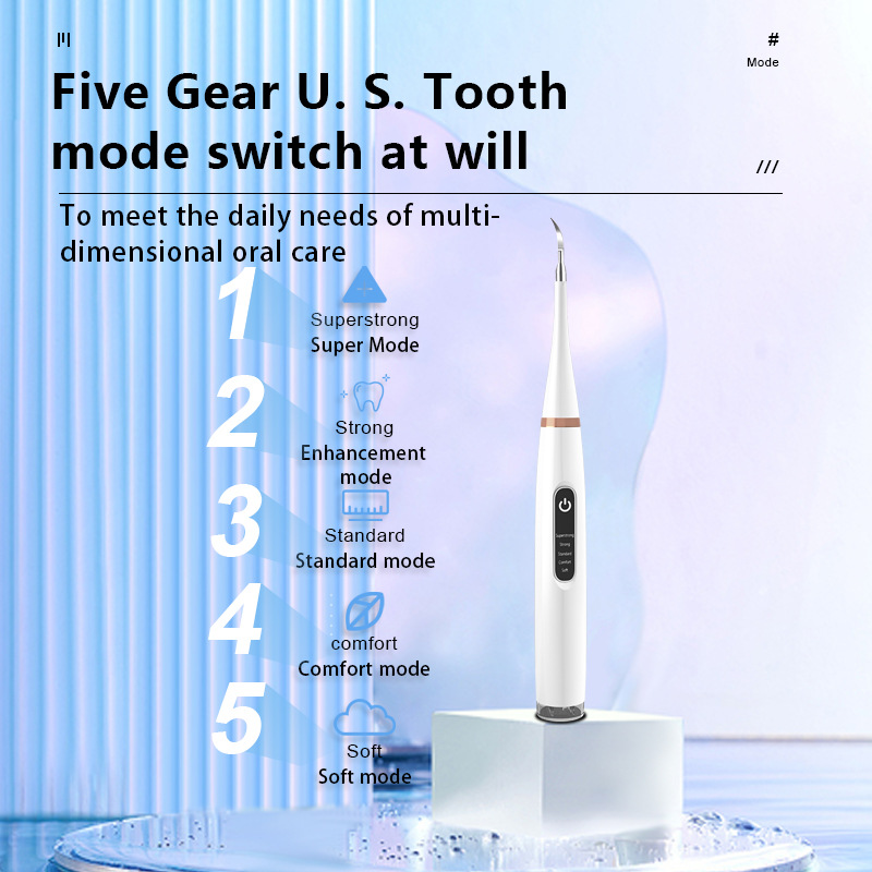 【Factory Direct】Ultrasonic Dental Cleaner Tartar Remover Electric Toothbrush for Removing Plaque and Yellow Teeth