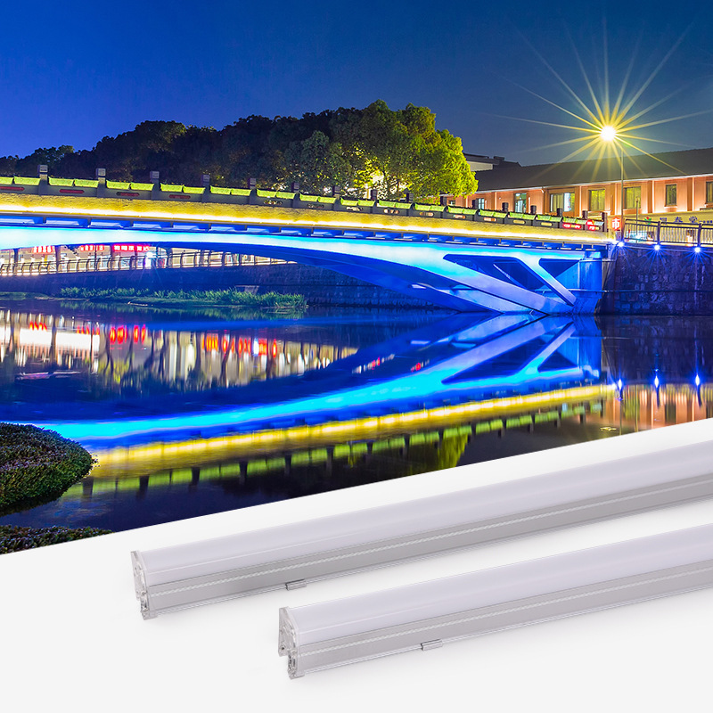 Led Waterproof Linear Light Digital Guardrail Tube Running Outdoor Control Single Color Colorful Outline Outdoor Rainproof Light Hard Light Strip