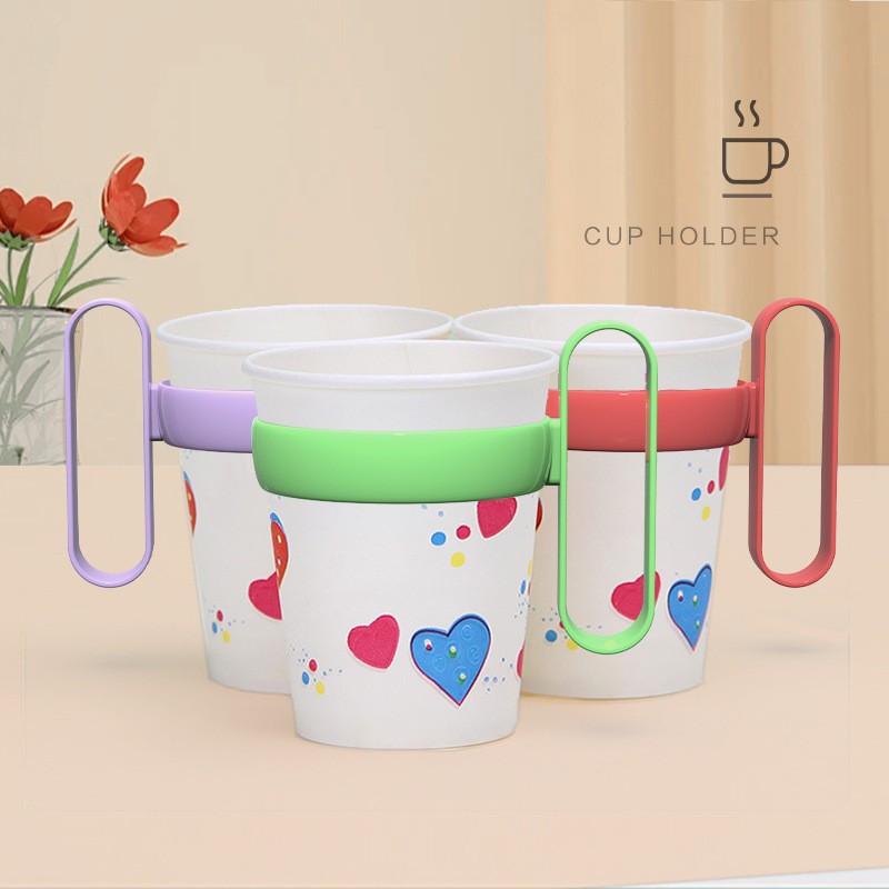 Household portable cup cover cup holder anti-scalding thickened material corrugated tea ceremony heat insulation anti-scalding cup holder wholesale