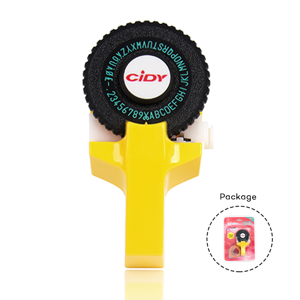 Xidi Mini Manual Printer C101 Label Embossing Tape Label Machine Hand Account Temu Popular Label Machine