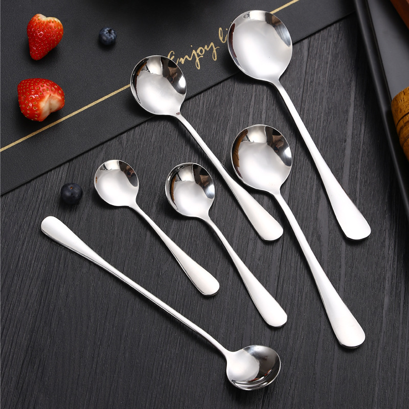 Cross-Border 1010 Stainless Steel Tableware Western Steak Knife, Fork and Spoon Set Hotel High-End Dessert Coffee Spoon and Fork