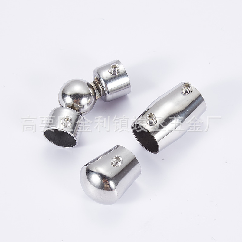Stair Accessories Stainless Steel Bright Round Pipe Connector Stair Guardrail Glass Armrest Connection Pipe Source Manufacturer