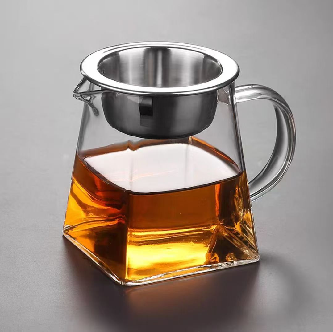 High Borosilicate Heat-Resistant Transparent Glass Fair Cup Tea Divider Glass Tea Sea Tea Ceremony Accessories Tea Water Separation Fair Cup