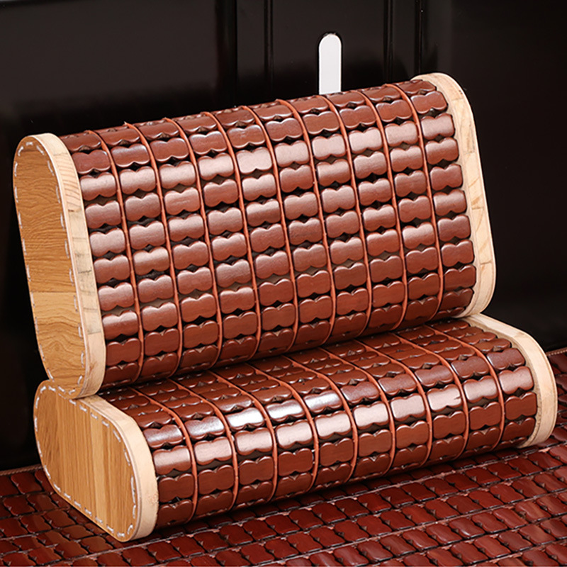 Summer Bamboo Pillow, Mahjong Student Breathable Neck Protection Hollow Sweat Steaming Pillow Bamboo Sheet Children Adult Hard Cervical Spine Pillow