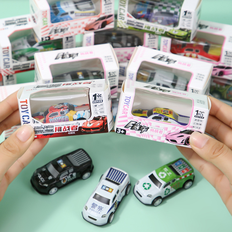 Mini alloy Huili tin car car racing model children's toys kindergarten prizes stall wholesale