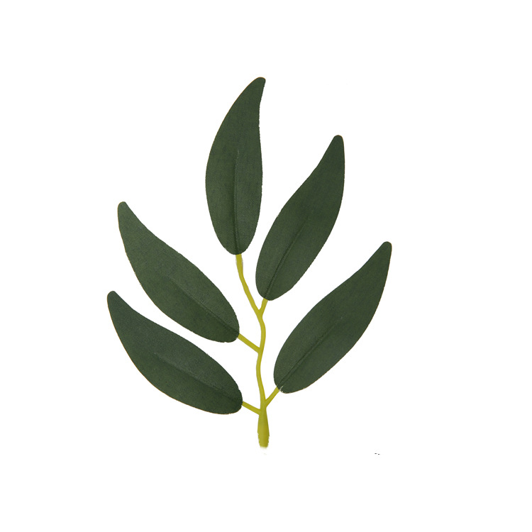 Simulation of single leaf eucalyptus leaf willow multi-size wedding decoration fake flowers hand-made factory wholesale