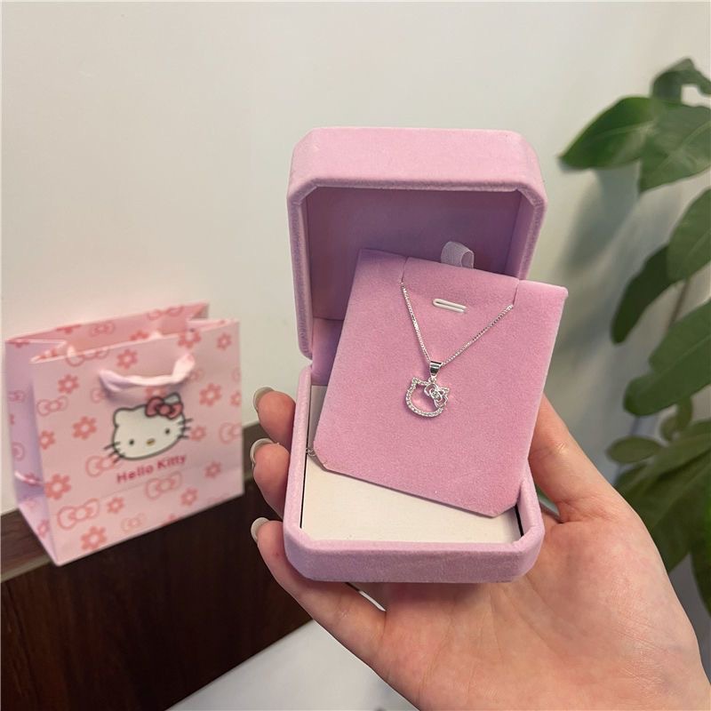 Birthday Kitty necklace female sweet cute pendant clavicle chain for girlfriend