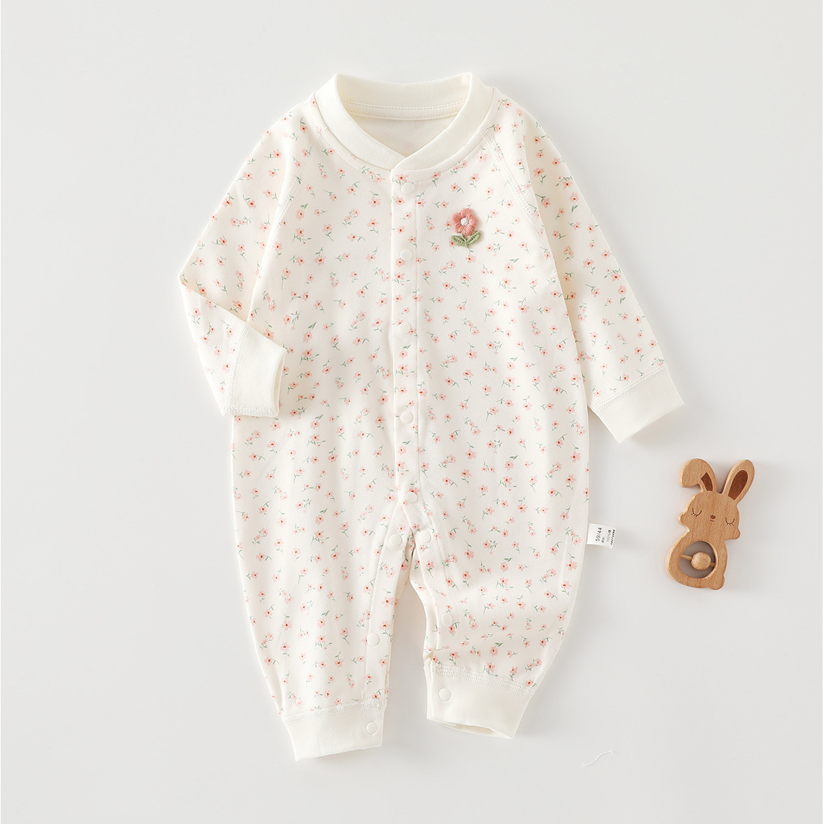 Baby Jumpsuits, Spring & Fall Pure Cotton Clothes, Newborn Baby Clothes, Long-Sleeved Clothes for Going Out, Male and Female Baby Clothes for All Seasons
