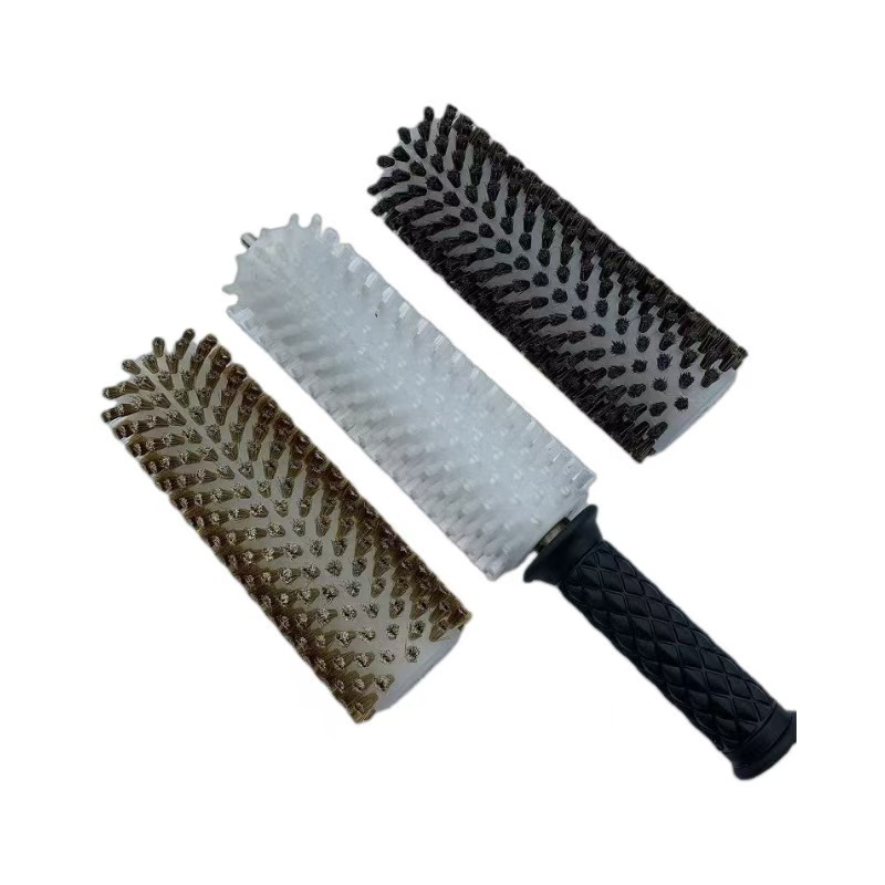 Роликовая щетка для воска сноуборда, полировочная роликовая щетка, комплект для воска сноуборда, нейлоновая щетка, конская щетка, медная щетка