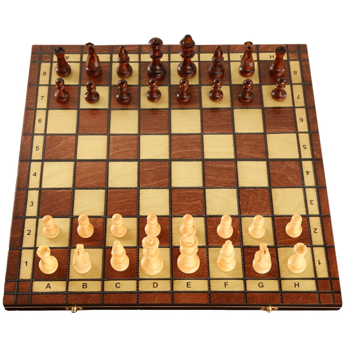 Chess Magnetic Solid Wood Foldableing Chessboard Kidsren's Entry Adult Competition Extra Large Chess