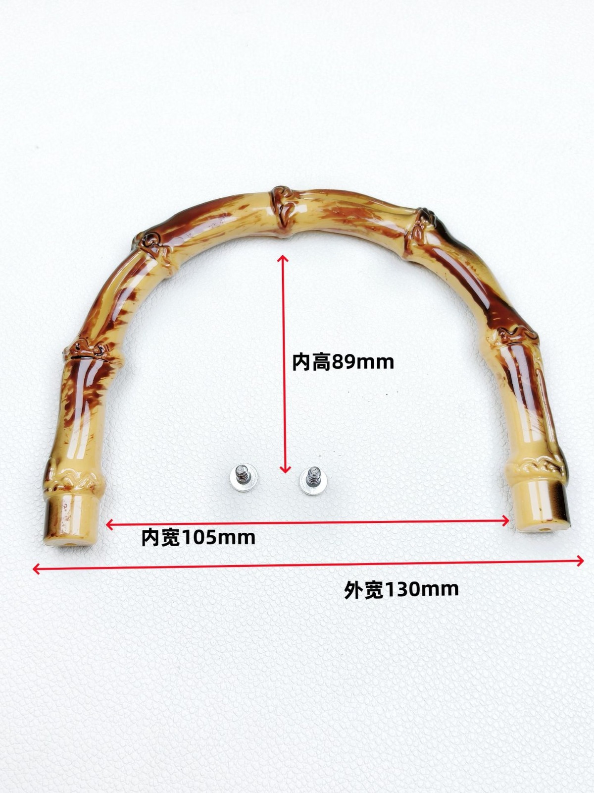 Factory direct supply acrylic box bamboo handle felt bag handle accessories DIY handmade bag hand-held