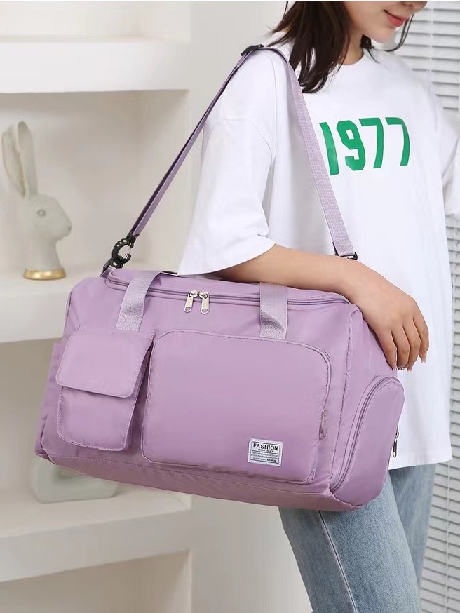 Factory wholesale fitness bag with shoe warehouse large capacity duffel bag sports portable shoulder bag travel short distance travel bag